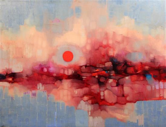 Michael Tain (1927-) Tunisian Sunset 30 x 40ins